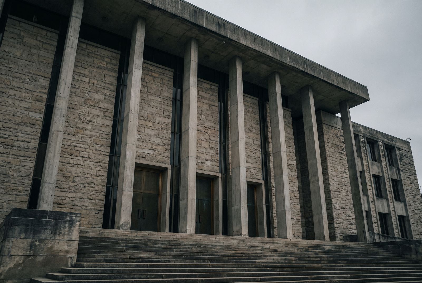 Urban institutional facade
